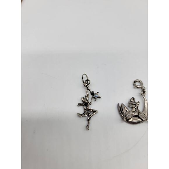 Lot of 2 Fairy Charms Pendant Bracelet Jewelry Fashion Accessories - Picture 2 of 5